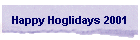 Happy Hoglidays 2001