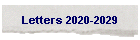 Letters 2020-2029