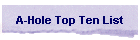 A-Hole Top Ten List